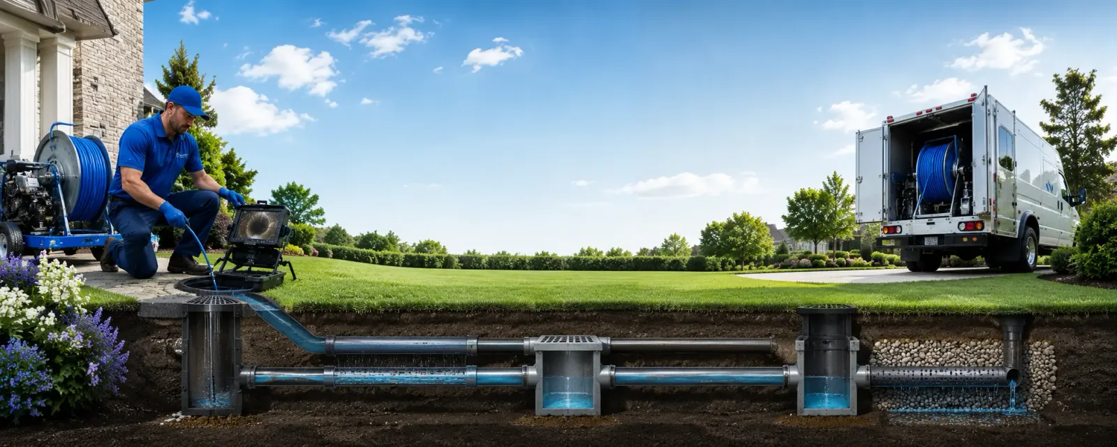 Outdoor drain cleaning information for Revillo, SD